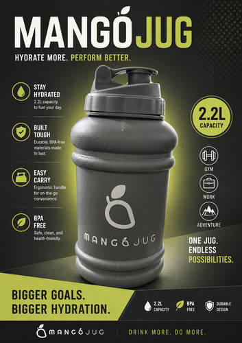 Mango water bottle litre - bottle,