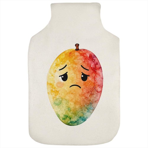 Sad mango hot water bottle - mango',
